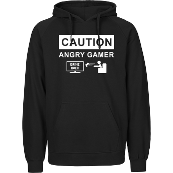 Caution! Angry Gamer Fairtrade Hoodie