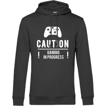 Caution Gaming v2 B&C HOODED INSPIRE - schwarz