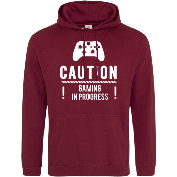 Caution Gaming v2 JH Hoodie - Bordeaux