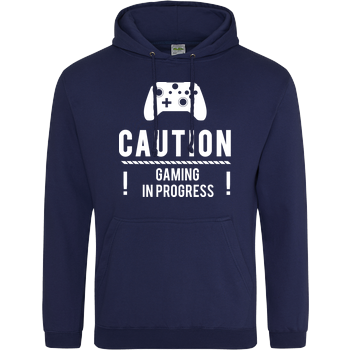 Caution Gaming v2 JH Hoodie - Navy