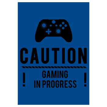 Caution Gaming v2 Kunstdruck royal