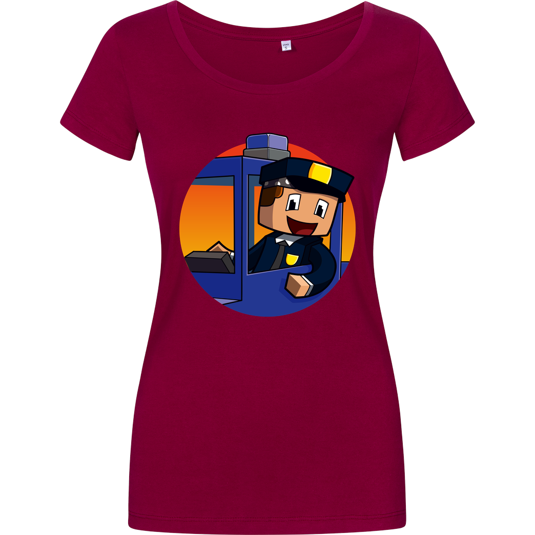 Centex Centex - Polizei T-Shirt Damenshirt berry