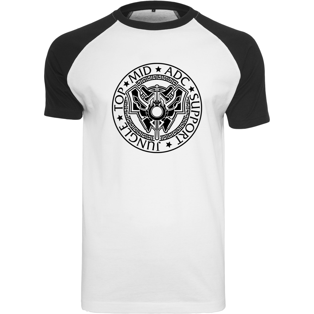 IamHaRa Challenger T-Shirt Raglan-Shirt weiß