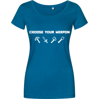 Choose Your Weapon MC-Edition Damenshirt petrol
