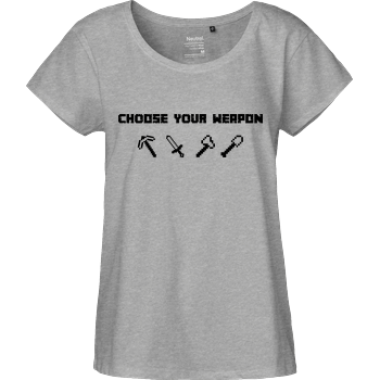 Choose Your Weapon MC-Edition Fairtrade Loose Fit Girlie - heather grey