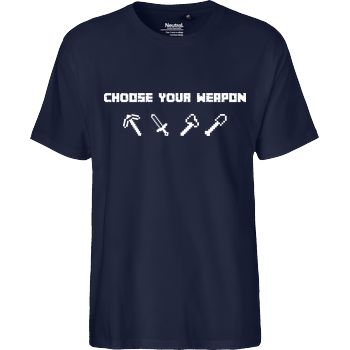 Choose Your Weapon MC-Edition Fairtrade T-Shirt - navy