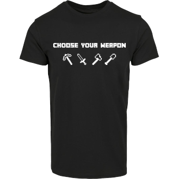 Choose Your Weapon MC-Edition Hausmarke T-Shirt  - Schwarz
