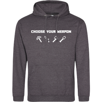 Choose Your Weapon MC-Edition JH Hoodie - Dark heather grey