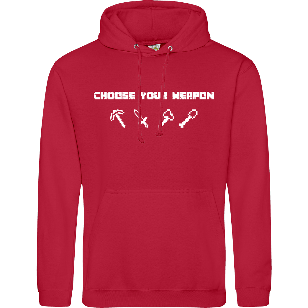 bjin94 Choose Your Weapon MC-Edition Sweatshirt JH Hoodie - Rot