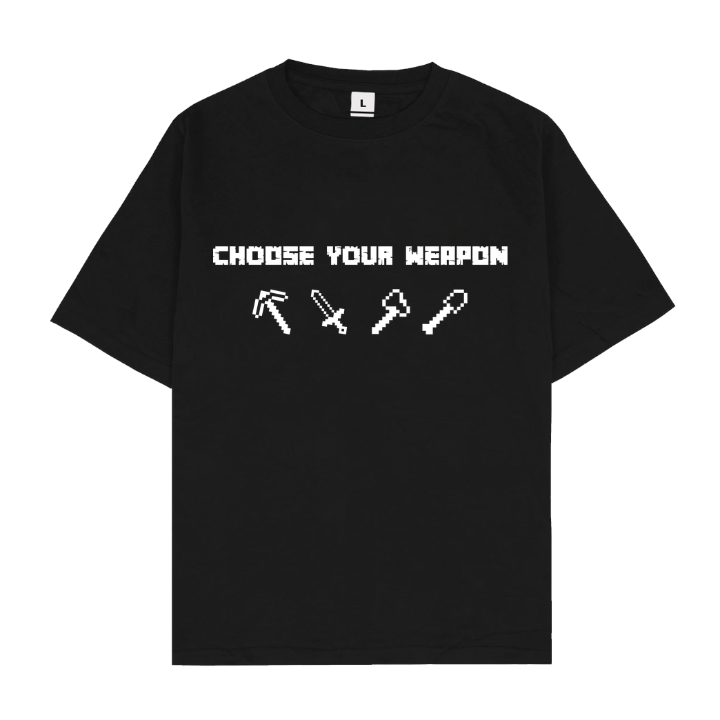 bjin94 Choose Your Weapon MC-Edition T-Shirt Oversize T-Shirt - Schwarz