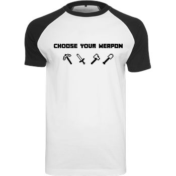 Choose Your Weapon MC-Edition Raglan-Shirt weiß