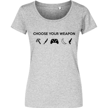 Choose Your Weapon v2 Damenshirt heather grey