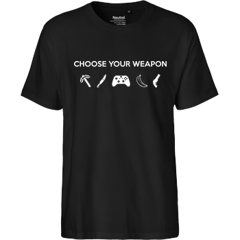 Choose Your Weapon v2 Fairtrade T-Shirt - schwarz