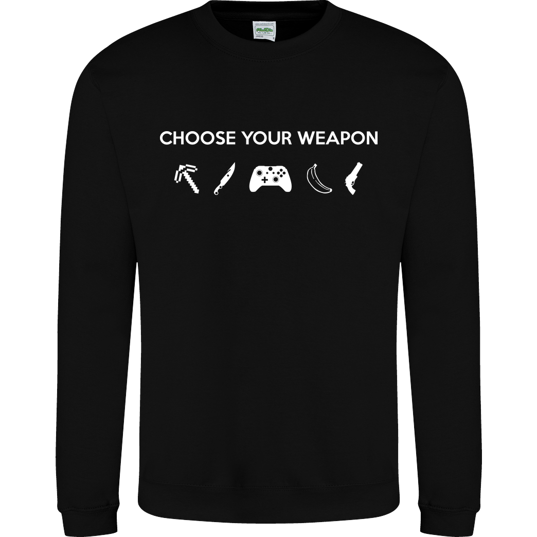 bjin94 Choose Your Weapon v2 Sweatshirt JH Sweatshirt - Schwarz