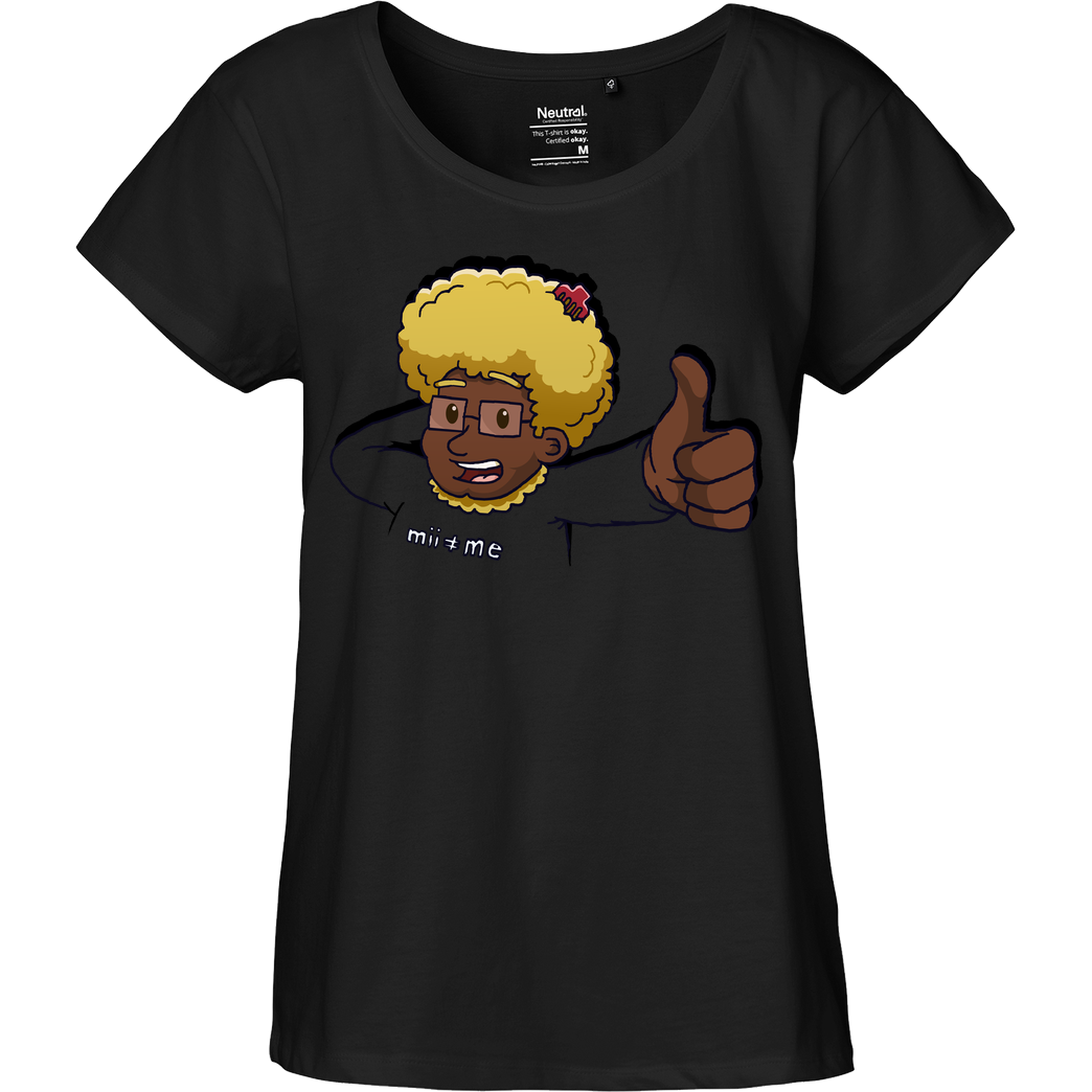 Cornel Cornel - Cornel T-Shirt Fairtrade Loose Fit Girlie - schwarz