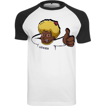 Cornel - Cornel Raglan-Shirt weiß