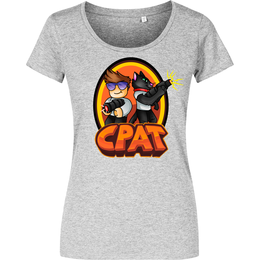 CPat CPat - Crew T-Shirt Damenshirt heather grey