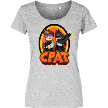 CPat - Crew Damenshirt heather grey