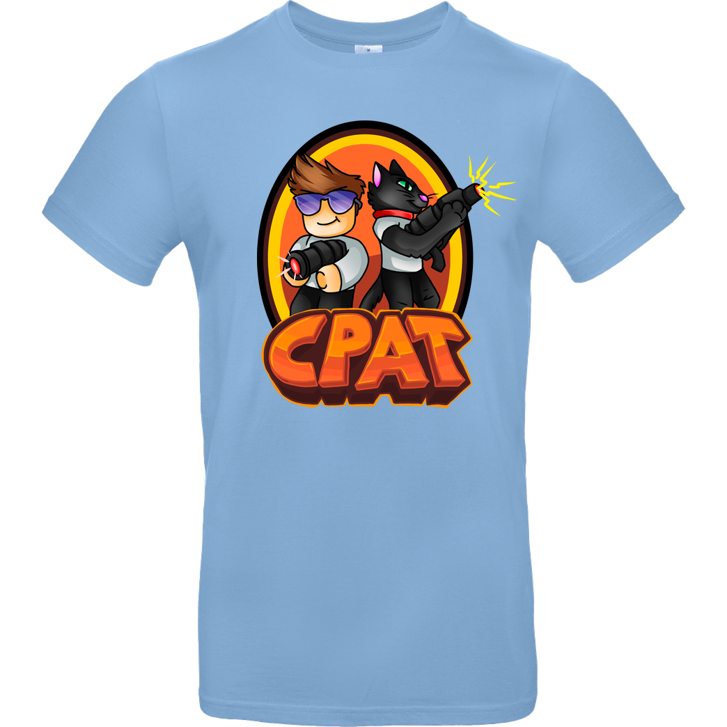 CPat CPat - Crew T-Shirt B&C EXACT 190 - Hellblau