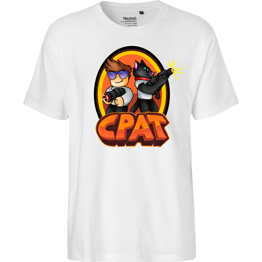 CPat CPat - Crew T-Shirt Fairtrade T-Shirt - weiß
