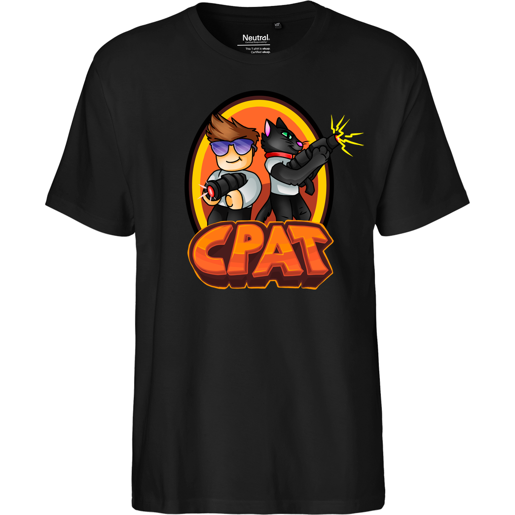 CPat CPat - Crew T-Shirt Fairtrade T-Shirt - schwarz