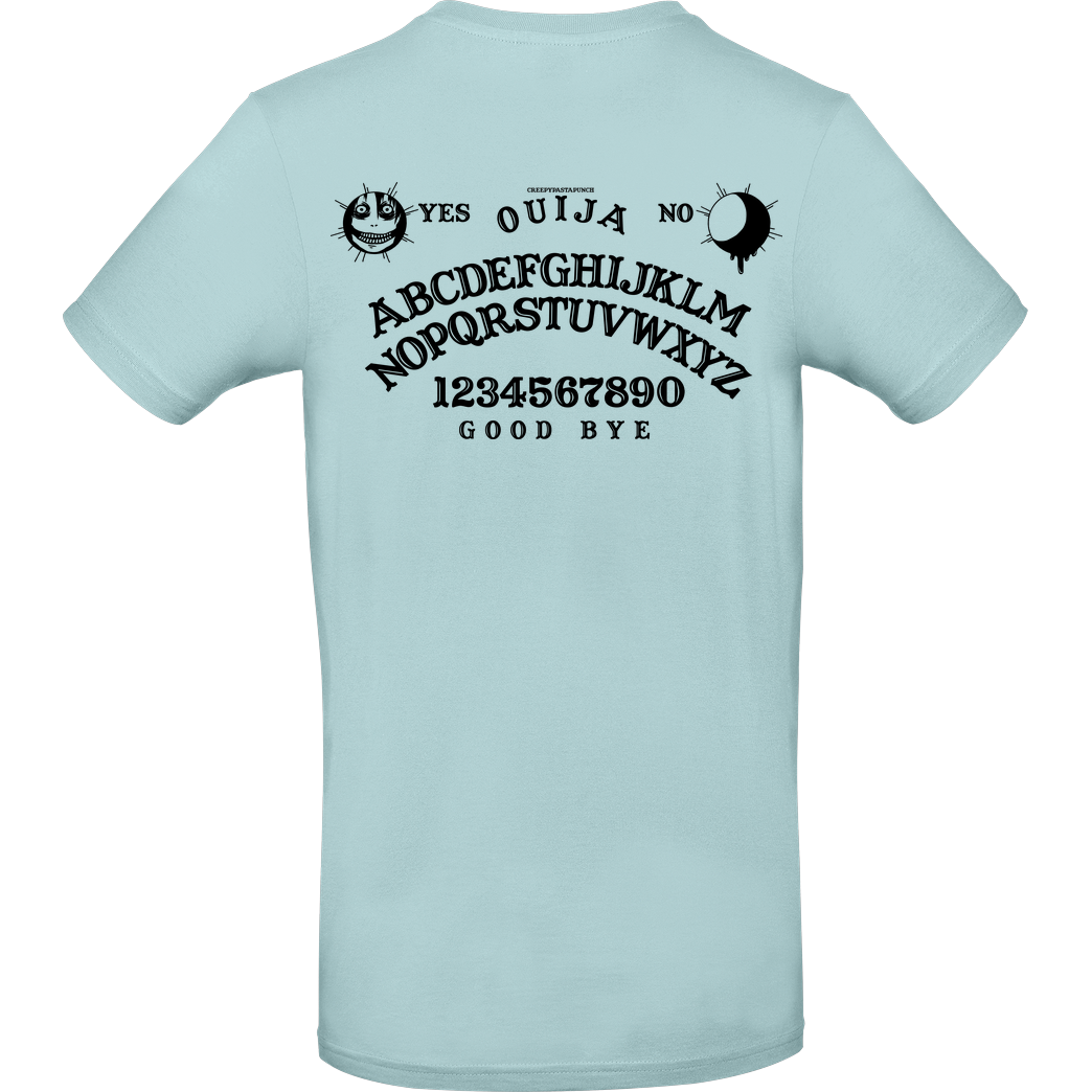 CreepyPastaPunch CreepyPastaPunch - Ouija black T-Shirt B&C EXACT 190 - Mint