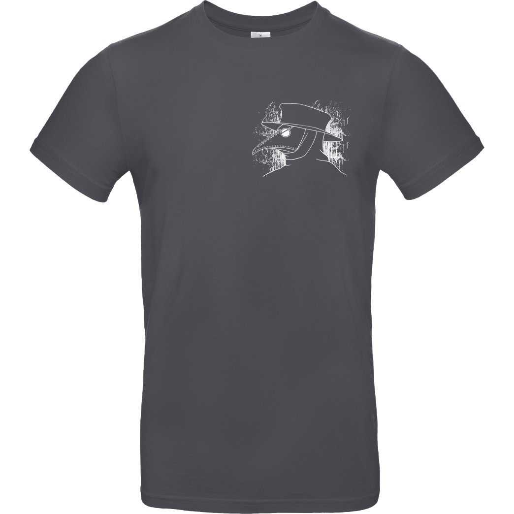 CreepyPastaPunch CreepyPastaPunch - Seuchendoktor white T-Shirt B&C EXACT 190 - Dark Grey