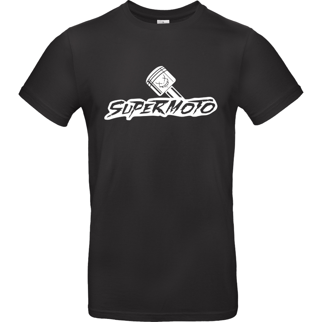 DavidBost David Bost - Supermoto T-Shirt B&C EXACT 190 - Schwarz