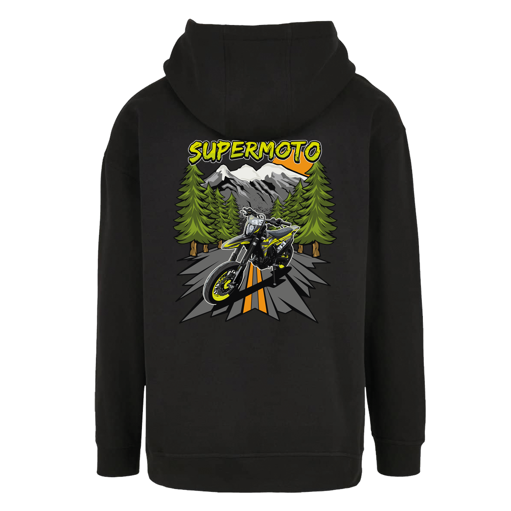 DavidBost David Bost - Supermoto Mountain Sweatshirt Oversize Hoodie