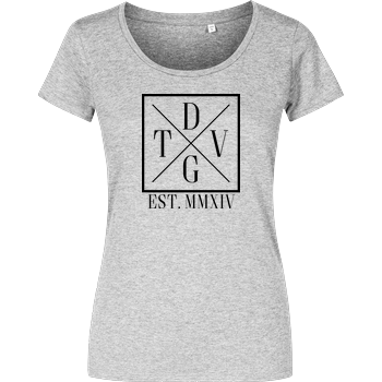 DennisGamingTV - X-Logo Damenshirt heather grey