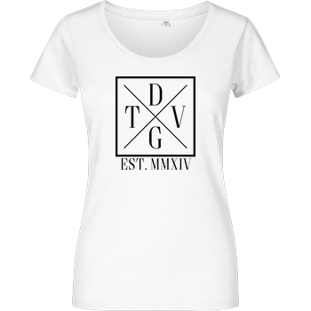 DennisGamingTV - X-Logo Damenshirt weiss