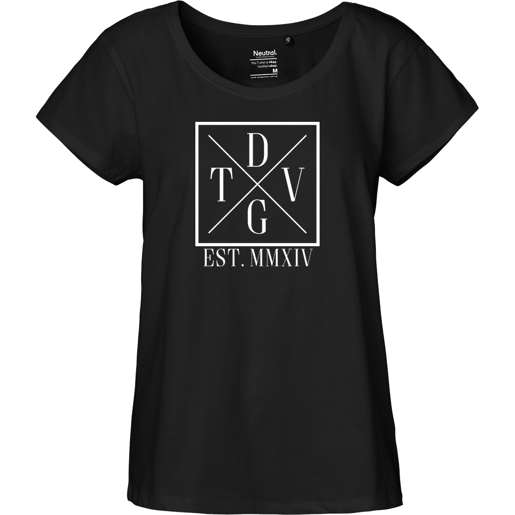 DennisGamingTV DennisGamingTV - X-Logo T-Shirt Fairtrade Loose Fit Girlie - schwarz