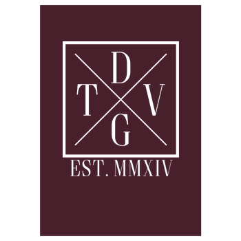 DennisGamingTV - X-Logo Kunstdruck bordeaux