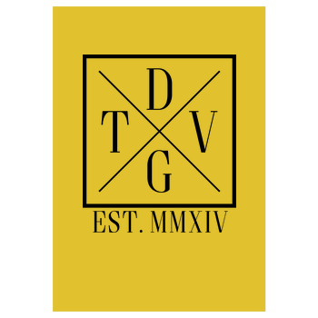 DennisGamingTV - X-Logo Kunstdruck gelb