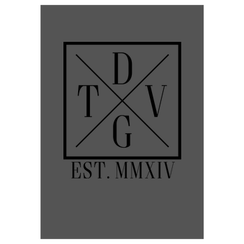 DennisGamingTV - X-Logo Kunstdruck grau