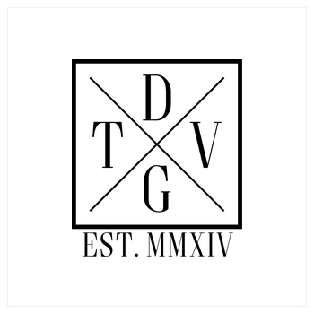 DennisGamingTV - X-Logo Kunstdruck Quadrat weiß