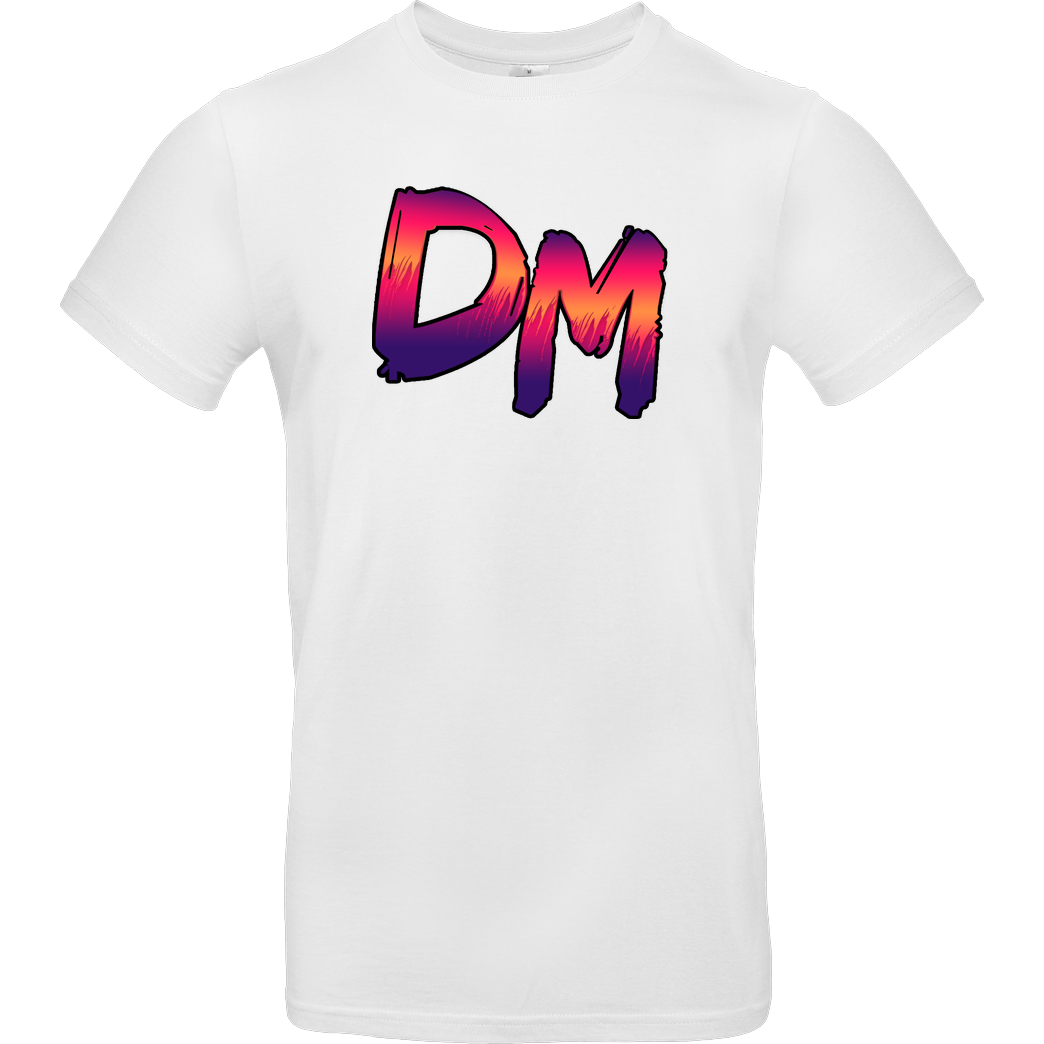 Dennome Dennome Logo DM Rand dunkel T-Shirt B&C EXACT 190 - Weiß