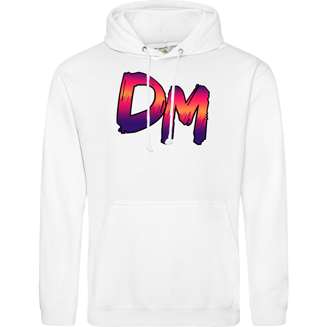 Dennome Dennome Logo DM Rand dunkel Sweatshirt JH Hoodie - Weiß