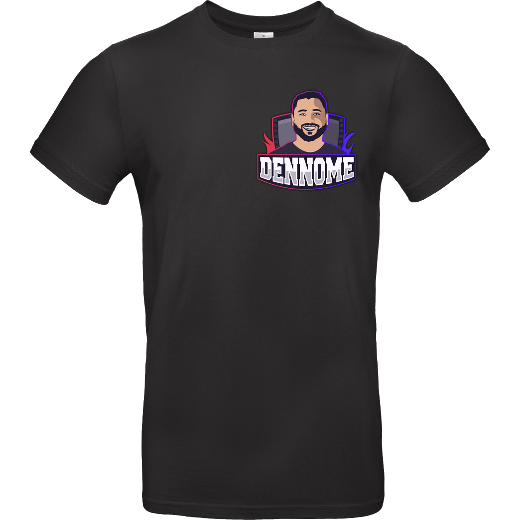 Dennome Dennome Logo Pocket T-Shirt T-Shirt B&C EXACT 190 - Schwarz