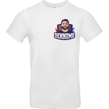 Dennome Logo Pocket T-Shirt B&C EXACT 190 - Weiß