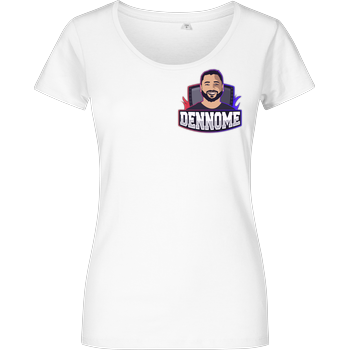 Dennome Logo Pocket T-Shirt Damenshirt weiss