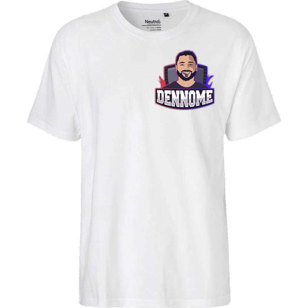 Dennome Dennome Logo Pocket T-Shirt T-Shirt Fairtrade T-Shirt - weiß