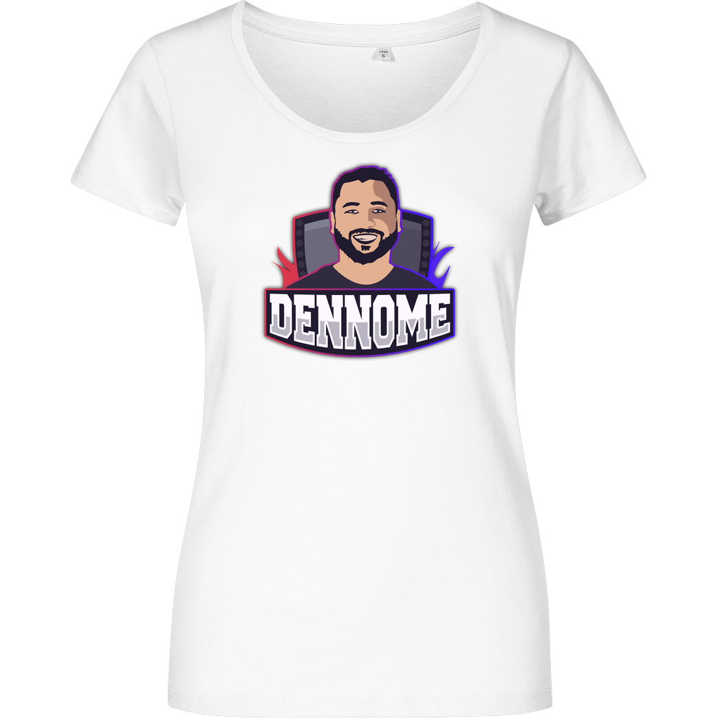 Dennome Dennome Logo T-Shirt T-Shirt Damenshirt weiss