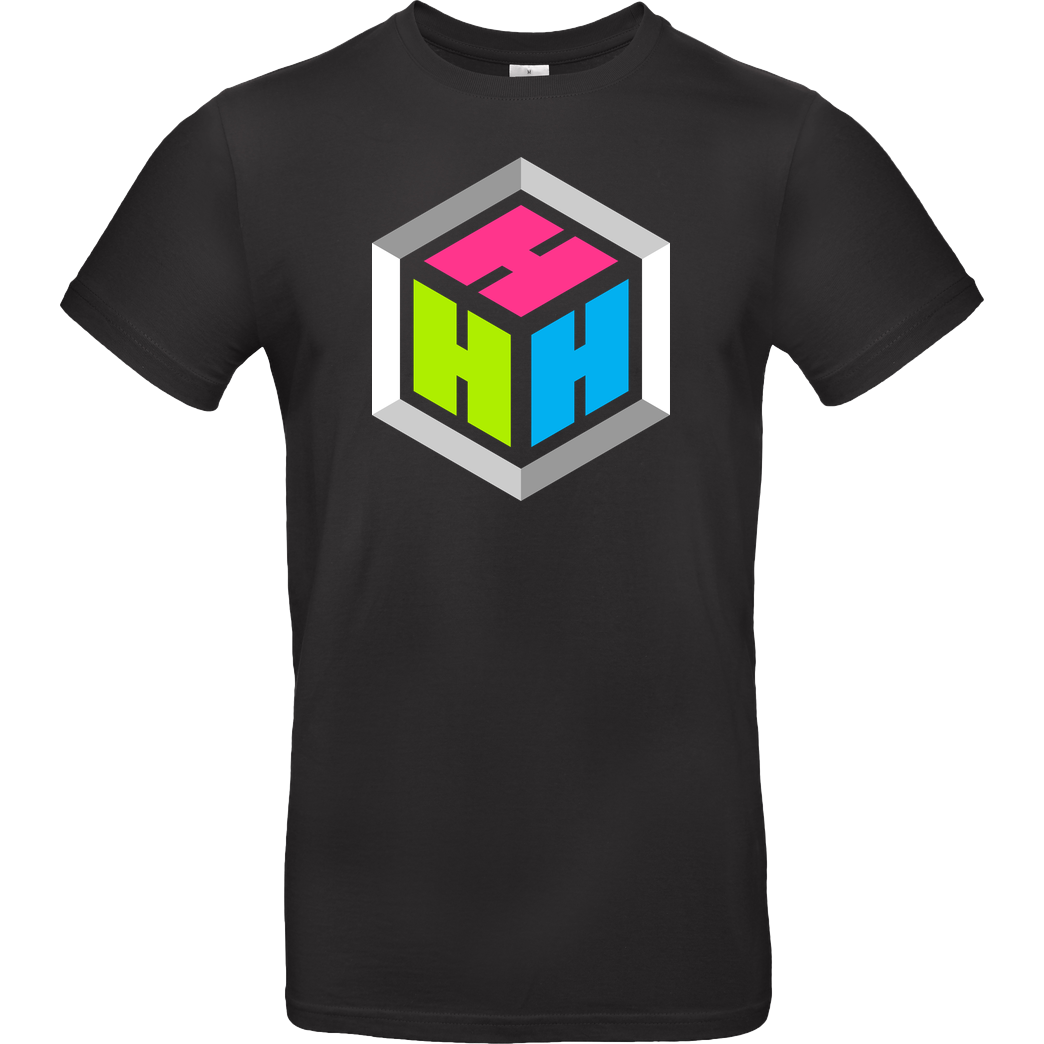 der_hacki Der Hacki - Logo T-Shirt B&C EXACT 190 - Schwarz