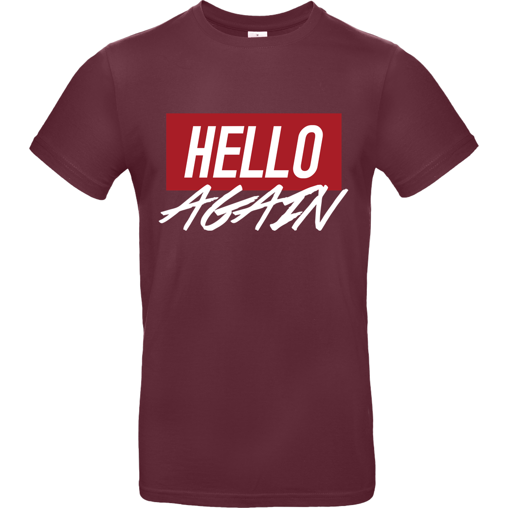 Der Keller Der Keller - Hello Again Red T-Shirt B&C EXACT 190 - Bordeaux