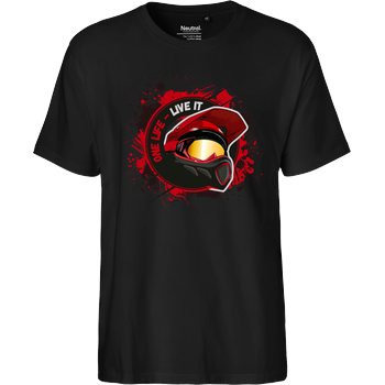 Derne - Helmet Fairtrade T-Shirt - schwarz