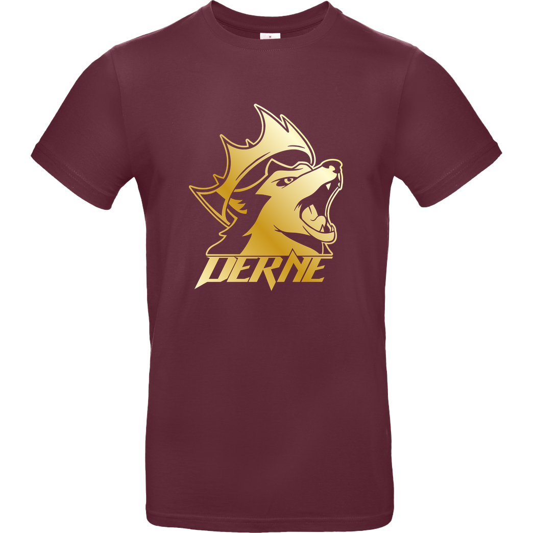 Derne Derne - Howling Wolf T-Shirt B&C EXACT 190 - Bordeaux