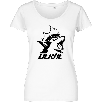 Derne - Howling Wolf Damenshirt weiss