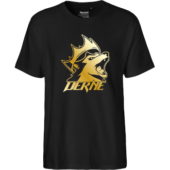 Derne - Howling Wolf Fairtrade T-Shirt - schwarz