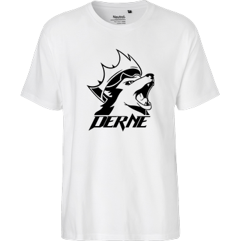 Derne - Howling Wolf Fairtrade T-Shirt - weiß